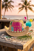 Tanned and Tipsy straw hat for women.