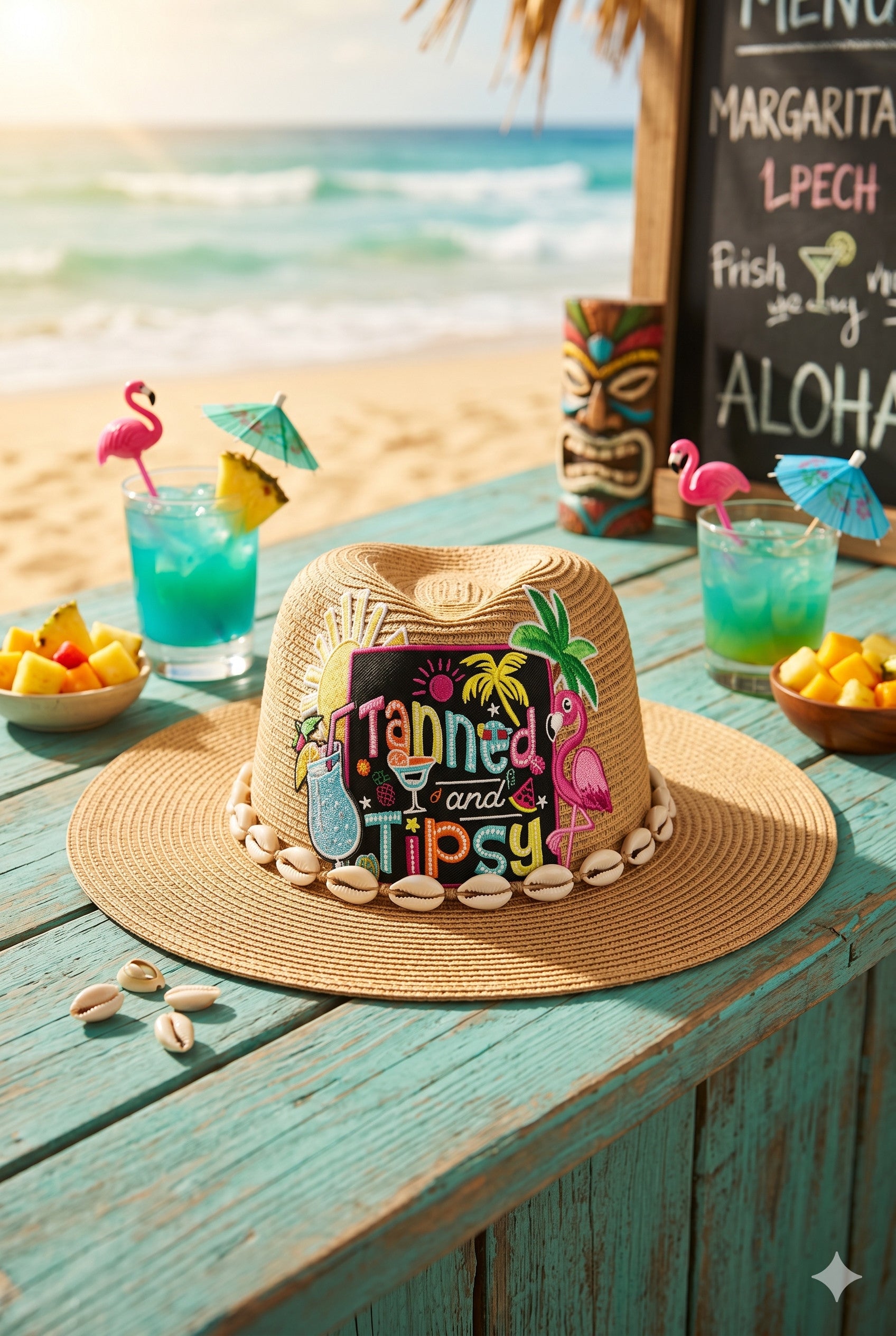 Tanned and Tipsy straw hat for women