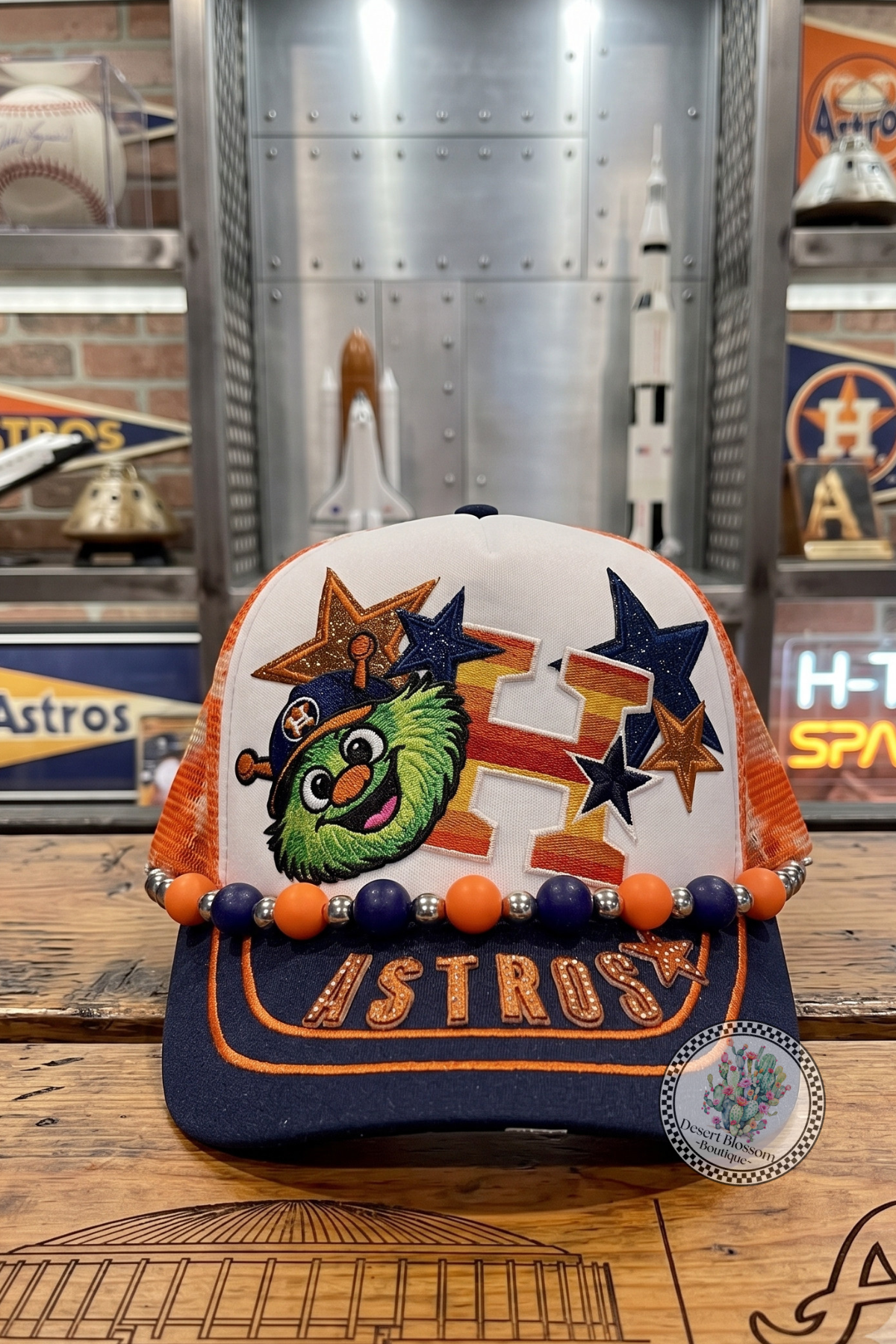 Astros trucker hat for women