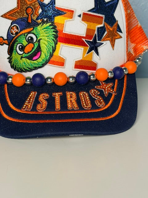 Astros trucker hat for women