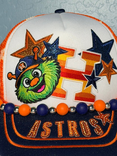 Astros trucker hat for women