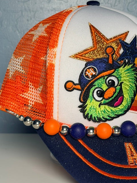 Astros trucker hat for women