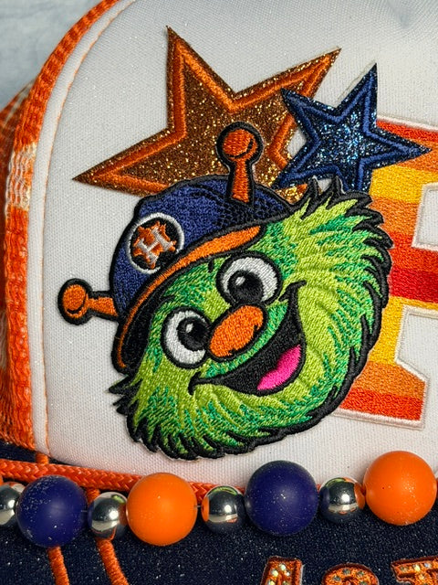Astros trucker hat for women