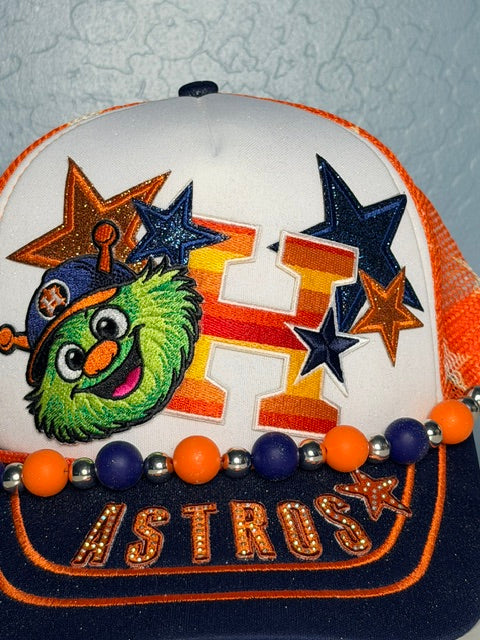 Astros trucker hat for women