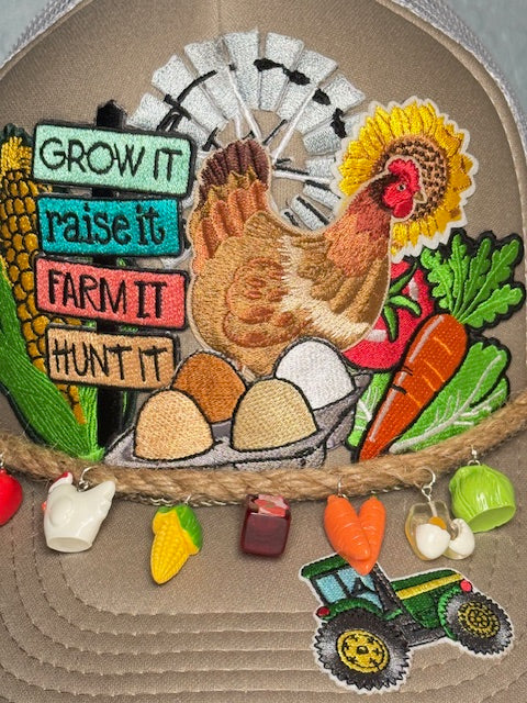 Farm life trucker hat for women