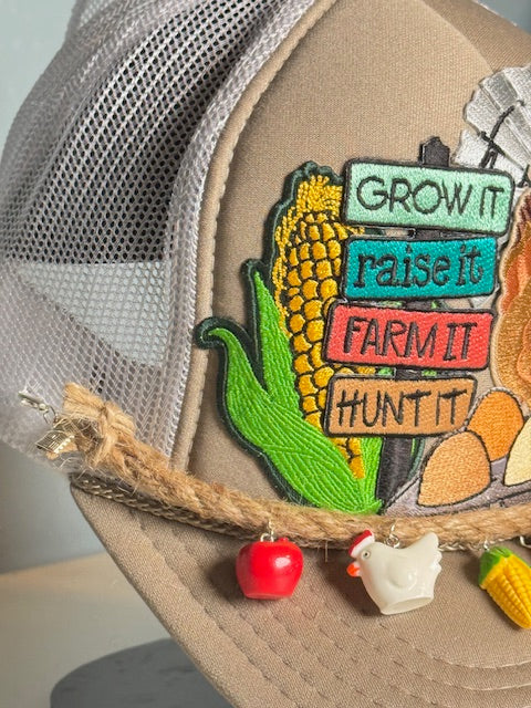 Farm life trucker hat for women