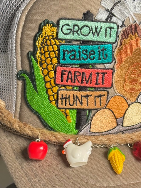 Farm life trucker hat for women