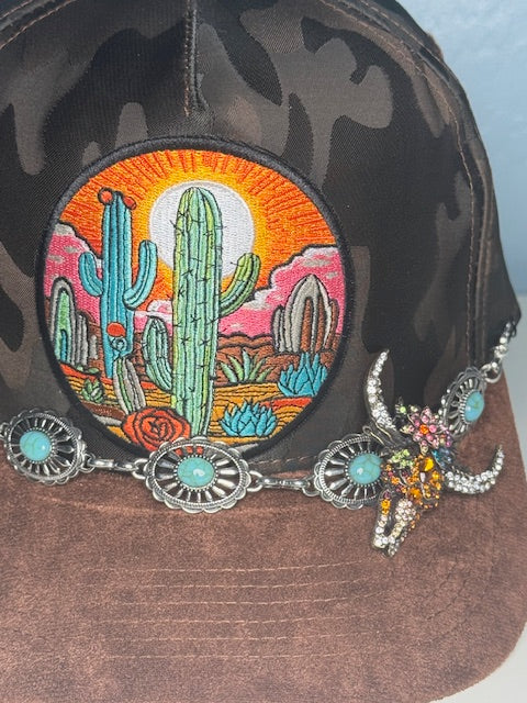 Southwestern trucker hat for women
